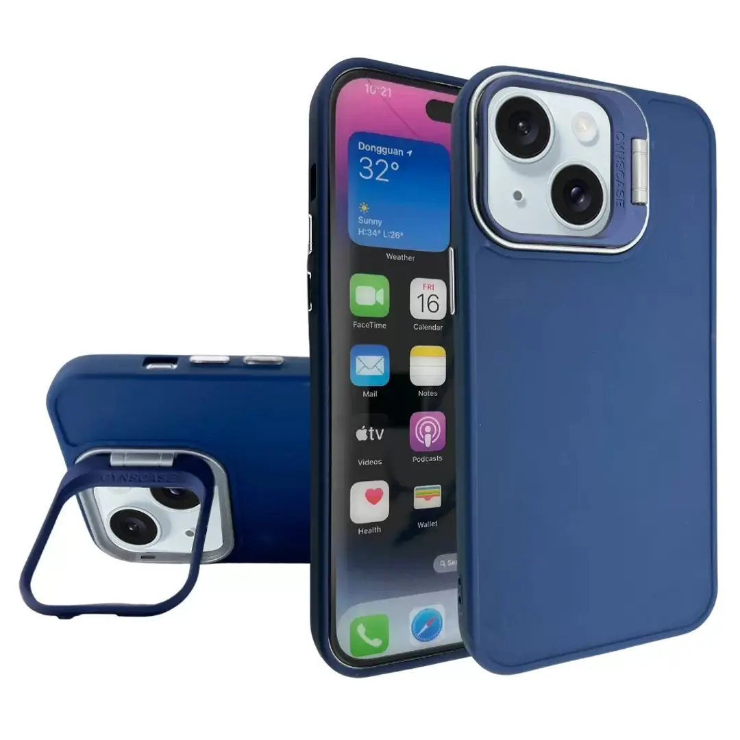 iPhone 15 Plus/iPhone 14 Plus Camera Stand Eco Case Royal Blue